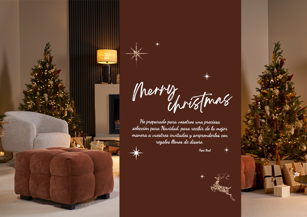 Un ambiente navideo acogedor con un mensaje de Pap Noel.