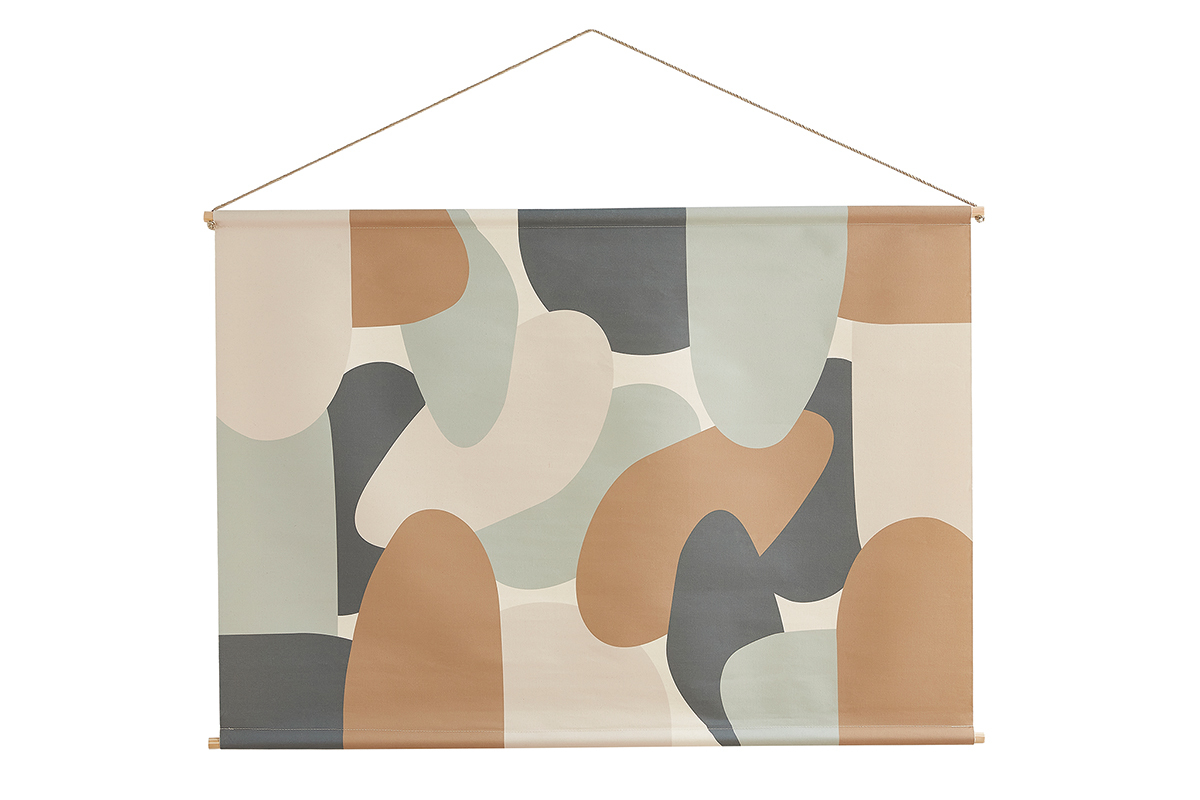 Kakemono con motivos redondeados 150 x 100 cm BRANDY