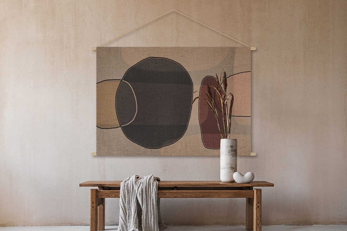Kakemono de formas abstractas 150נ100cm ARON