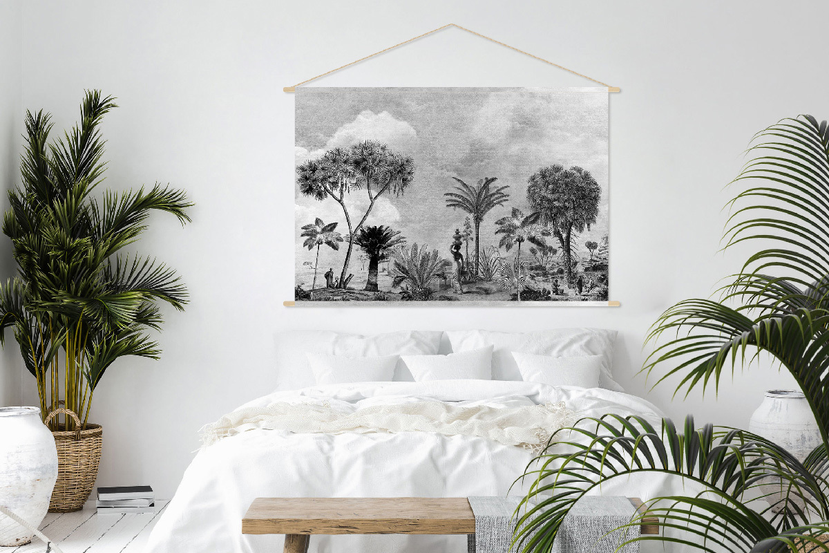 Kakemono tnico blanco y negro 150נ100cm BAMAKO