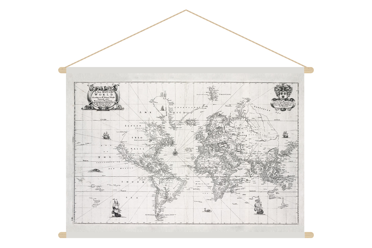 Kakemono mapa del mundo 90נ60 cm MONDE