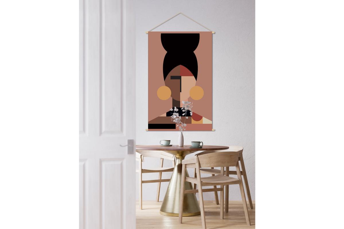 Kakemono retrato de mujer 80נ120cm CURLY