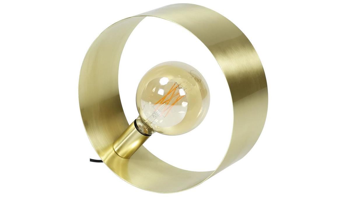 Lámpara de mesa A30cm metal cepillado ORIA