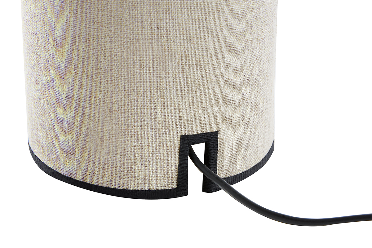 Lmpara de mesa de lino SLOT