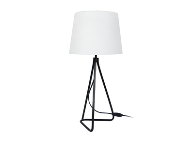 L&aacute;mpara de mesa dise&ntilde;o acero blancac LADY