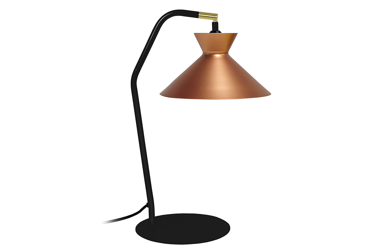Lmpara de mesa diseo acero cobrizo LEEDS