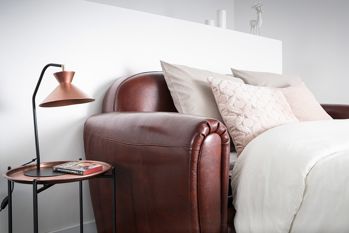 Lmpara de mesa diseo acero cobrizo LEEDS