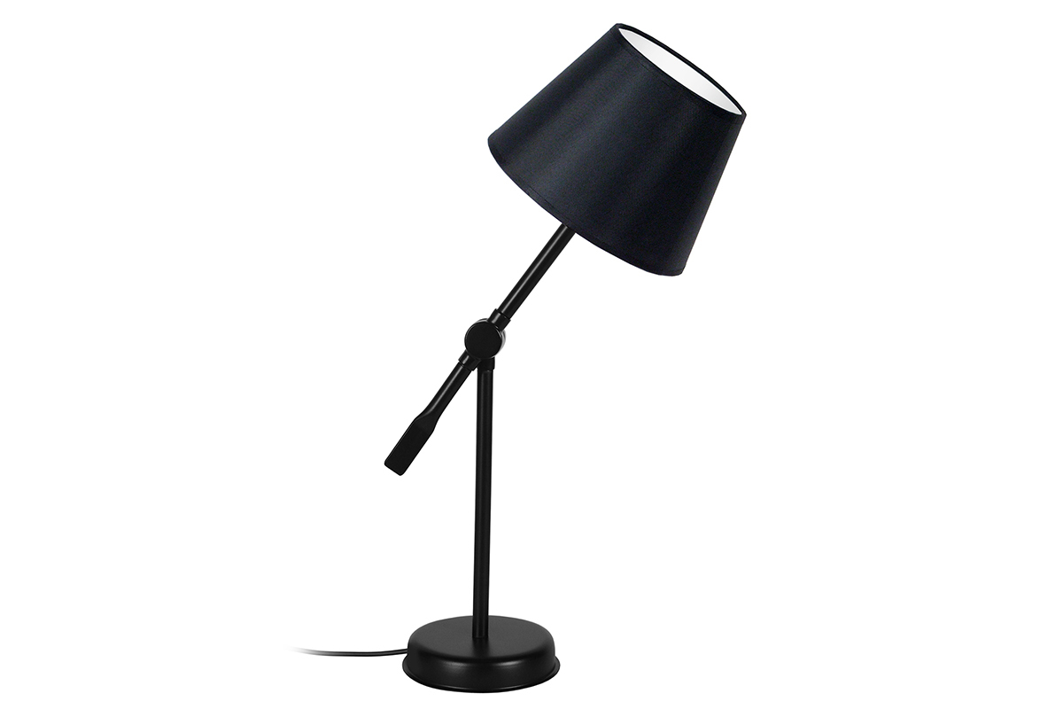 Lmpara de mesa diseo articulada acero negra LUCIO