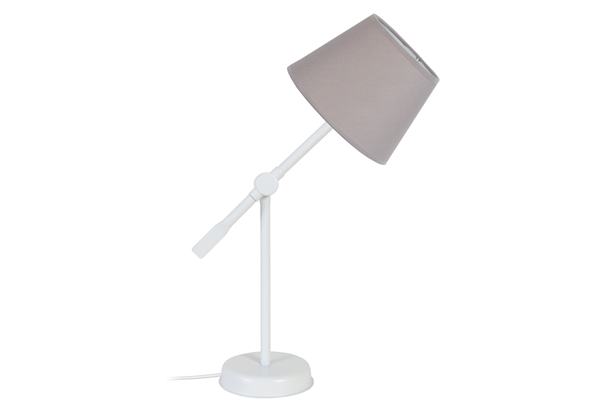 Lmpara de mesa diseo articulada acero topo LUCIO