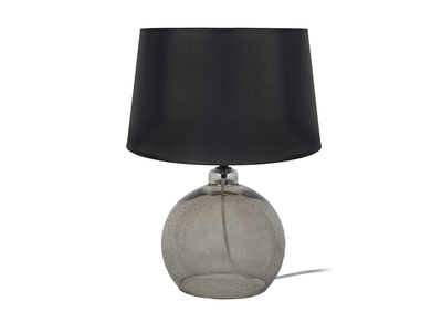 L&aacute;mpara de mesa dise&ntilde;o cristal ahumado negra SECRET