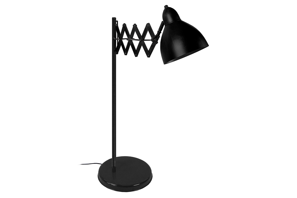 L�mpara de mesa dise�o extensible acero negra HARMONICA