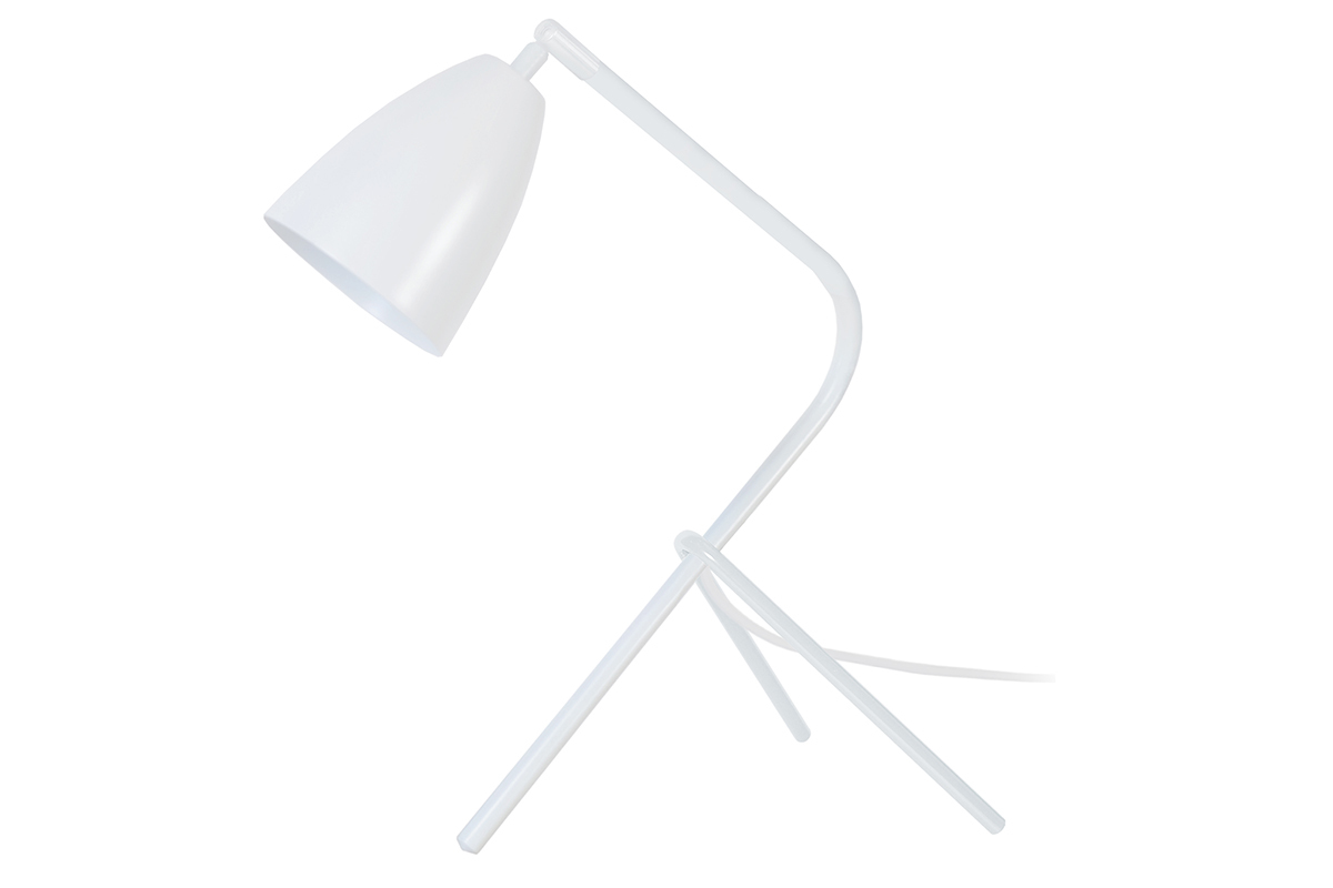 Lmpara de mesa diseo metal blanca FRIDAY