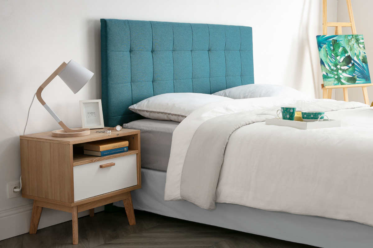 Lmpara de mesa diseo pie crculo madera blanca TWIST