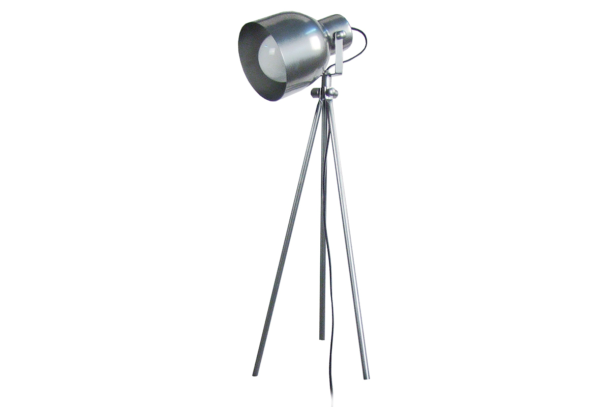 Lmpara de mesa diseo trpode acero cromado CITY
