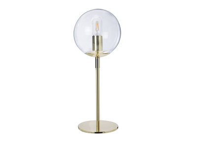 Lámpara de mesa en metal dorado y cristal SOAP