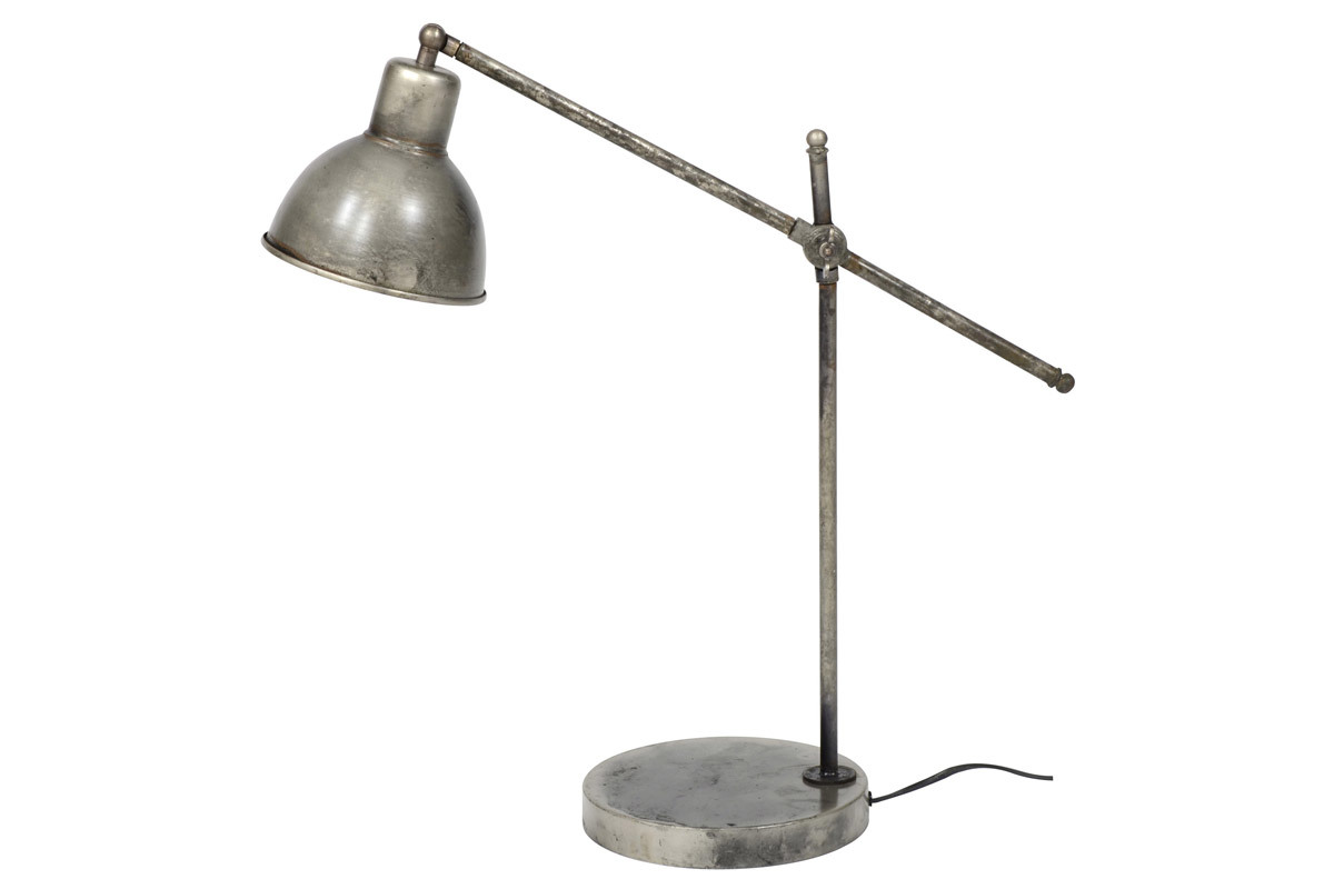 Lmpara de mesa industrial en metal envejecido SHELTER