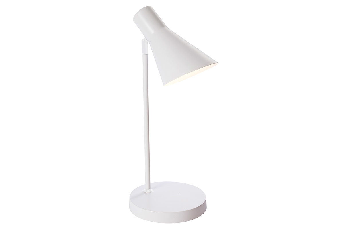 Lmpara de mesa moderna diseo metal blanco AMPLO