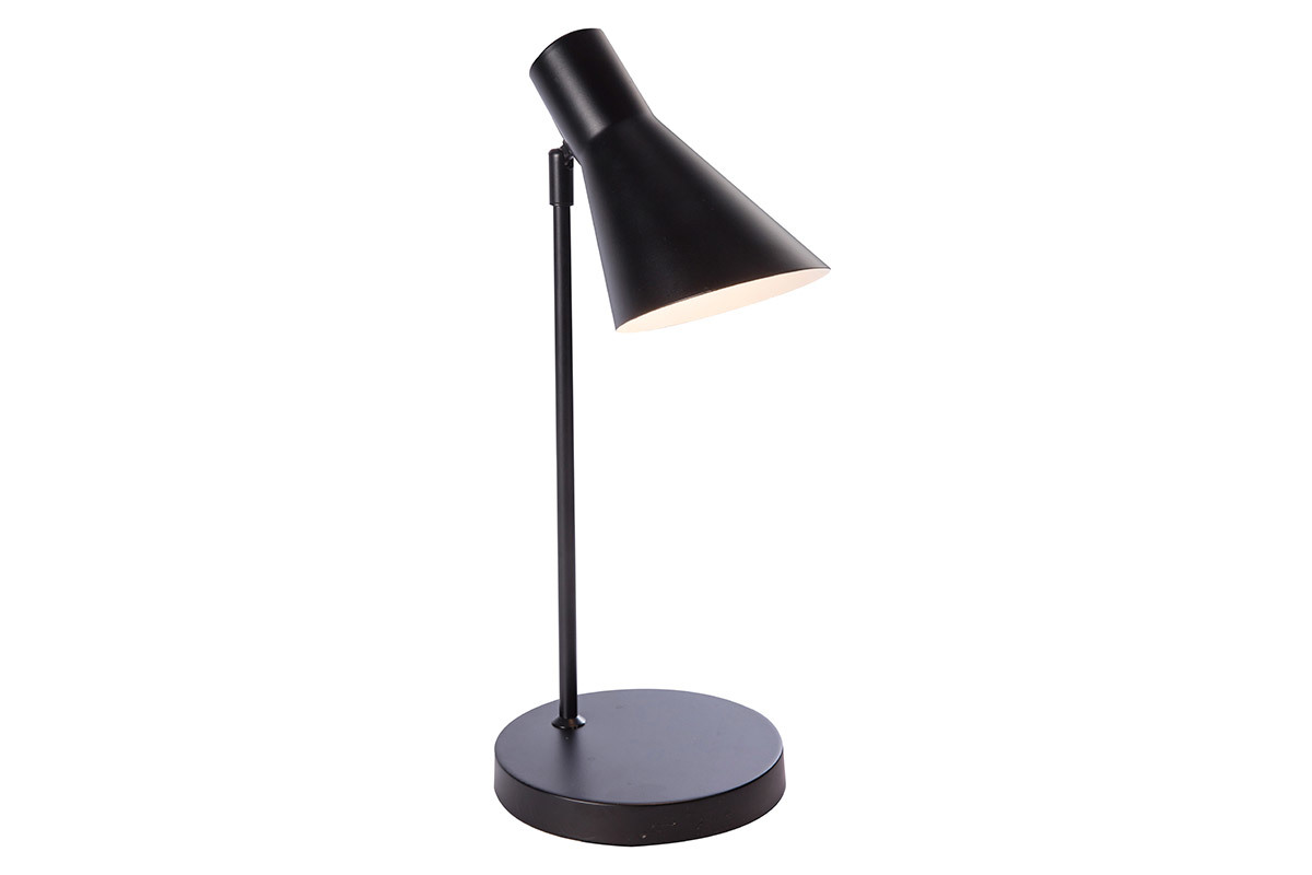 Lmpara de mesa moderna diseo metal negro AMPLO