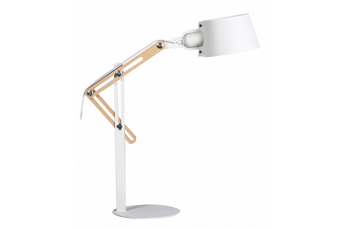 Lmpara de mesa moderna metal blanco BILLY