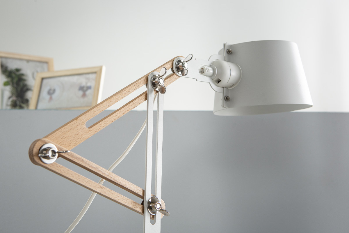 Lmpara de mesa moderna metal blanco BILLY