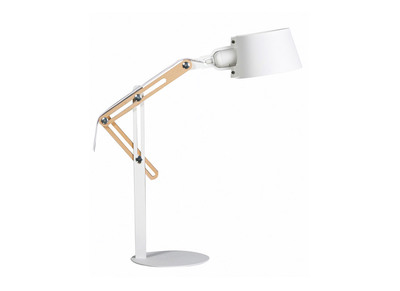 Lámpara de mesa moderna metal blanco BILLY