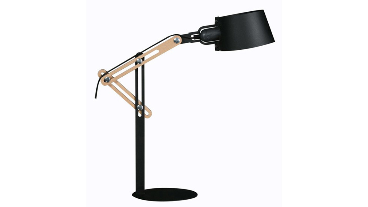 Lámpara de mesa moderna metal negro BILLY