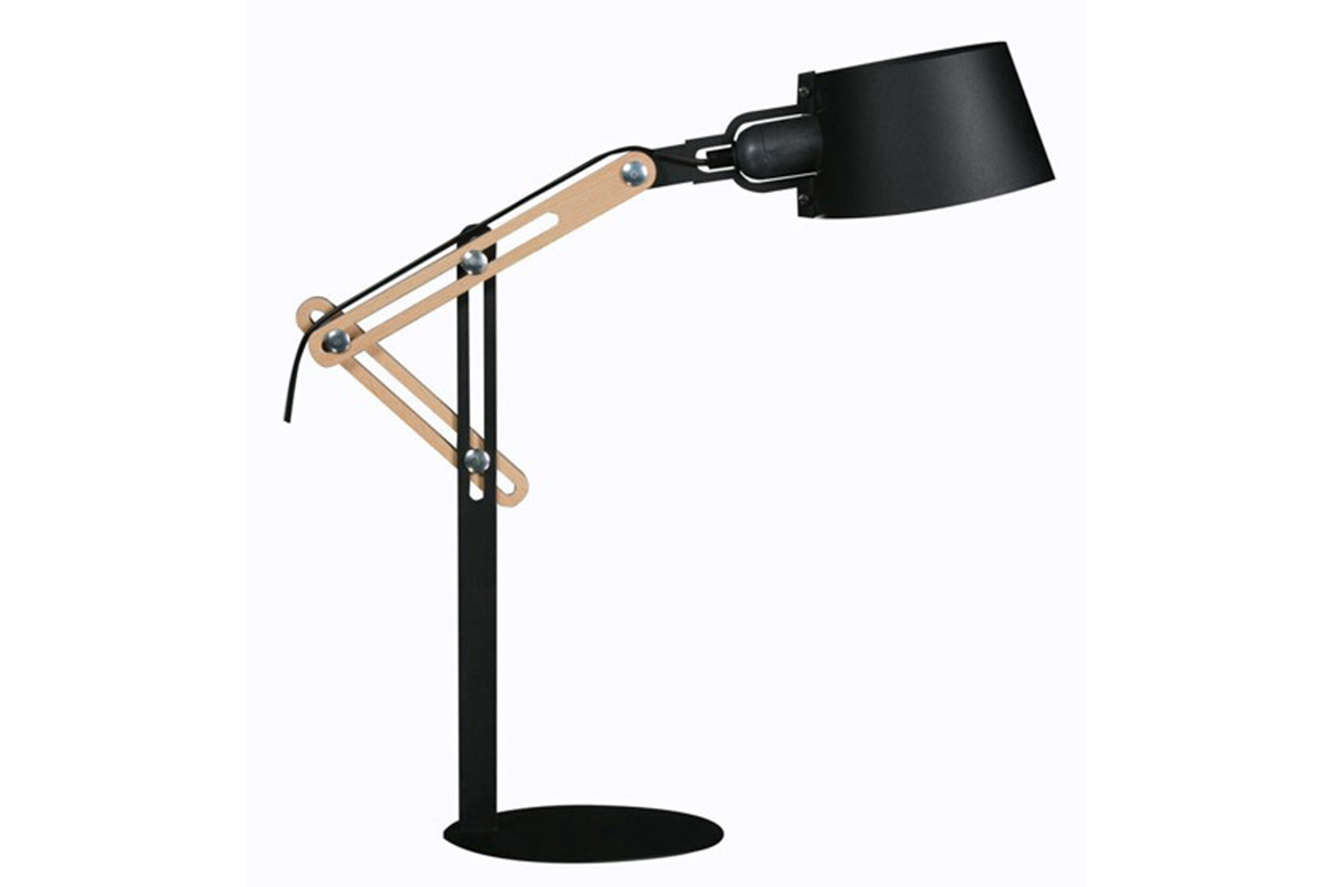 Lmpara de mesa moderna metal negro BILLY
