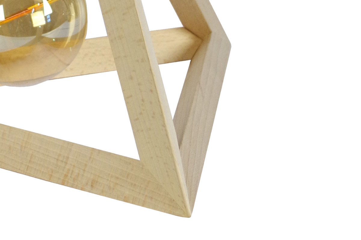 Lmpara de mesa pirmide en maderas DUNE
