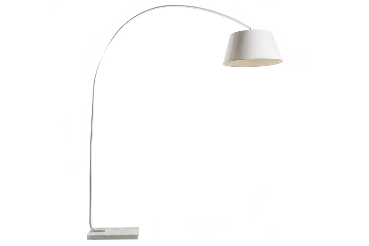 Lmpara de pie con base en mrmol LIS