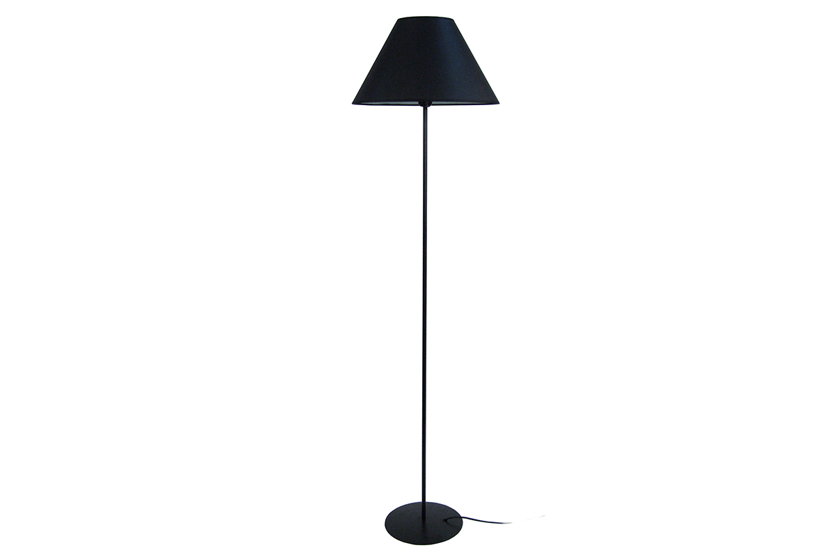 Lmpara de pie diseo acero negro CONEO