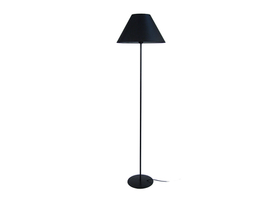 Lámpara de pie diseño acero negro CONEO