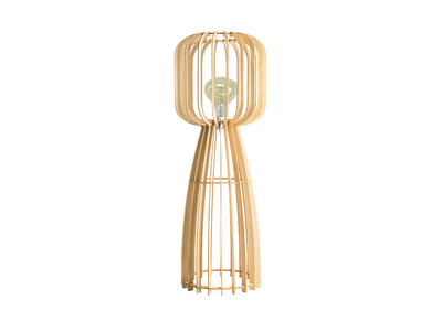 Lámpara de pie en madera clara A125 FIJI - Lámpara de pie en madera clara A125 FIJI