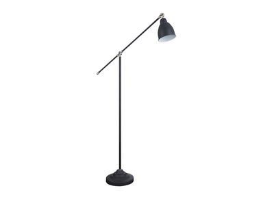 L&aacute;mpara de pie industrial metal negro PROJECT