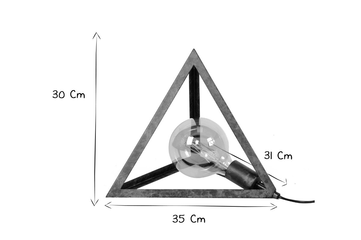 Lmpara de pie moderna en metal envenjecido MARS