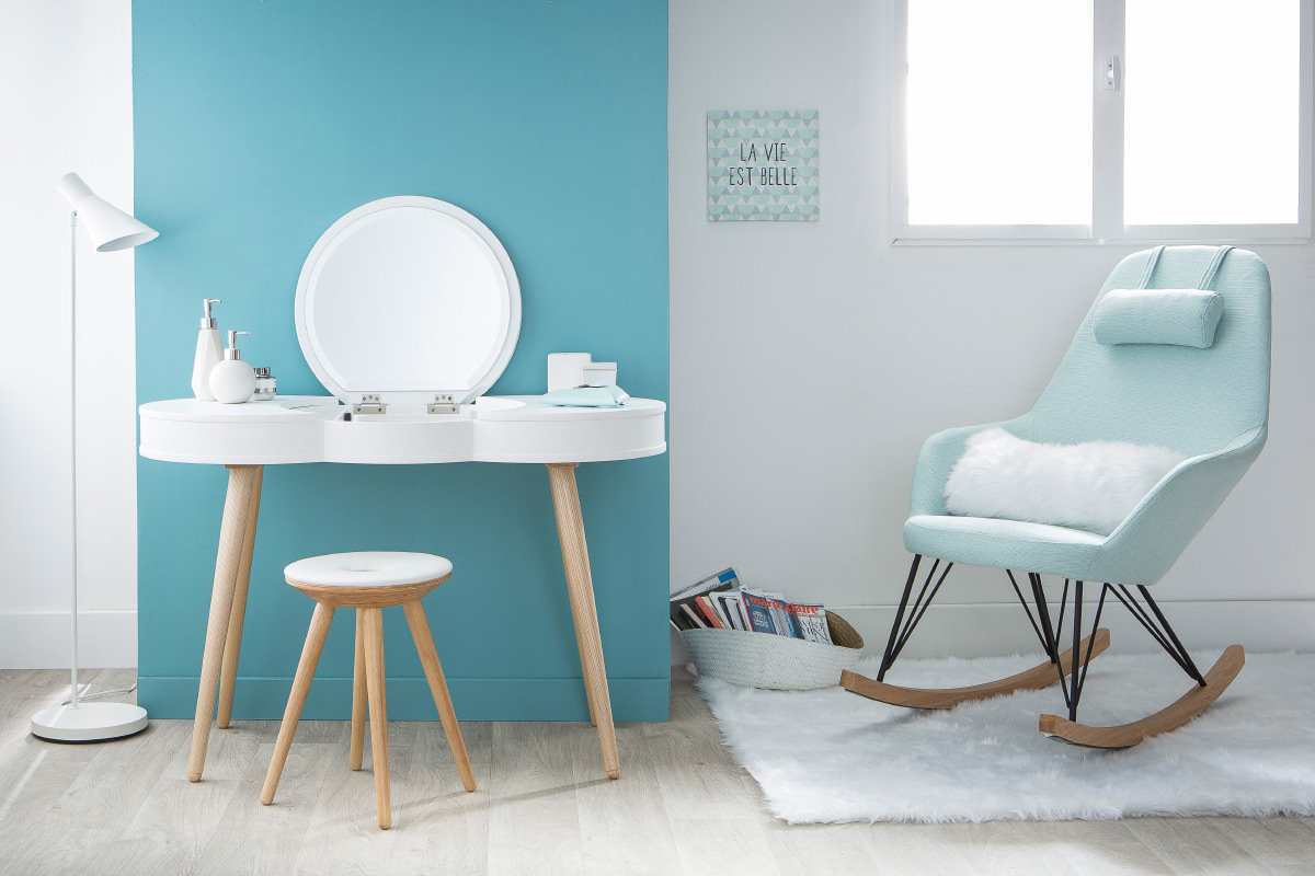 Lmpara de pie moderna metal blanco AMPLO