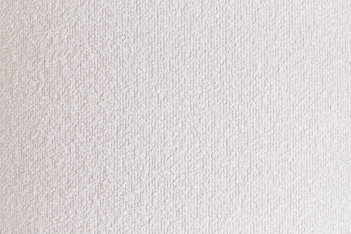Lmpara de techo cilndrica de borreguillo blanco y rafia natural 50 cm TRAVES