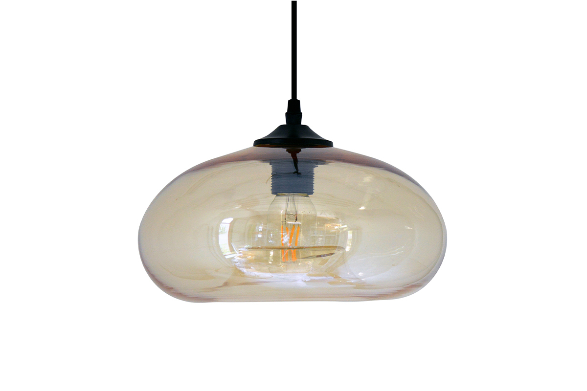 Lmpara de techo cristal transparente ahumado MISTIC