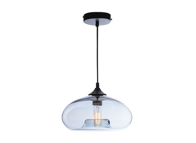 L&aacute;mpara de techo cristal transparente azul MISTIC