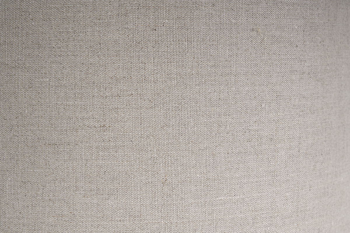 Lmpara de techo de lino beige y rafia natural 55 cm AZAMI