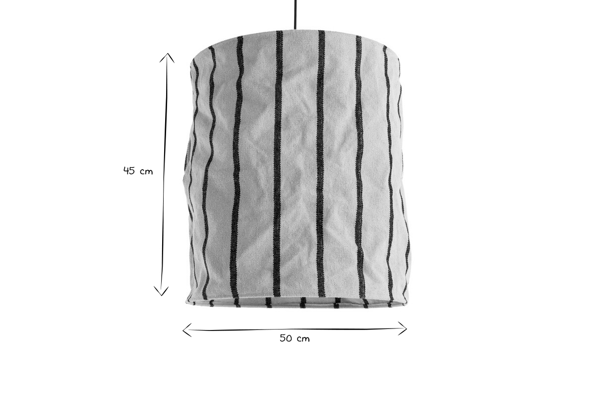 Lmpara de techo de lona de algodn panam 50cm de dim. FLEX