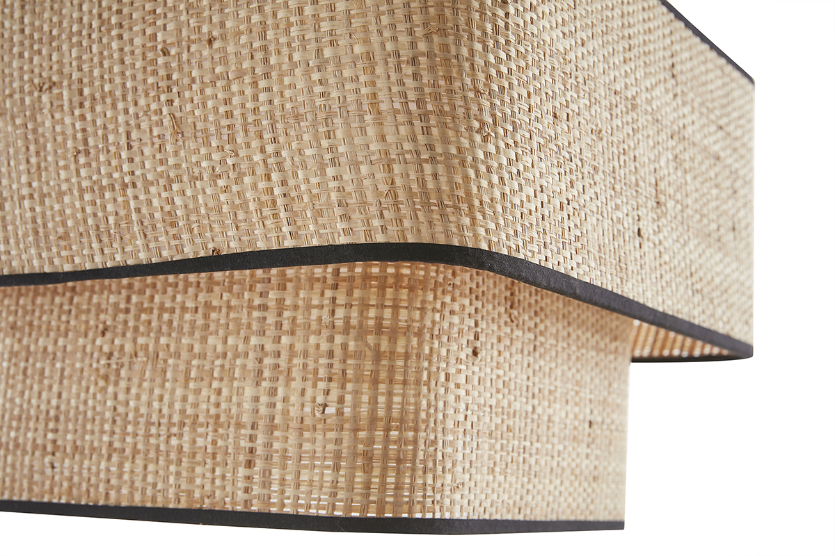 Lmpara de techo de rafia natural 35 cm TERA