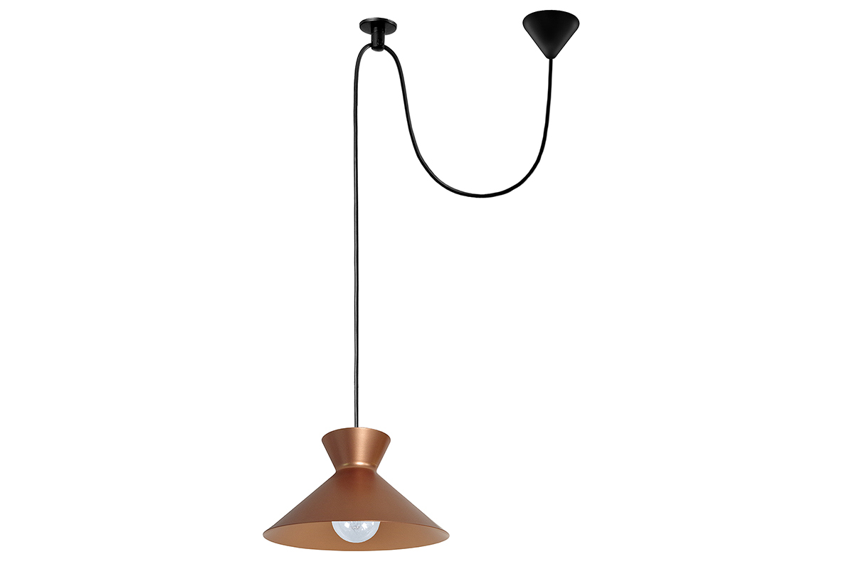 Lmpara de techo diseo metal cobrizo LEEDS