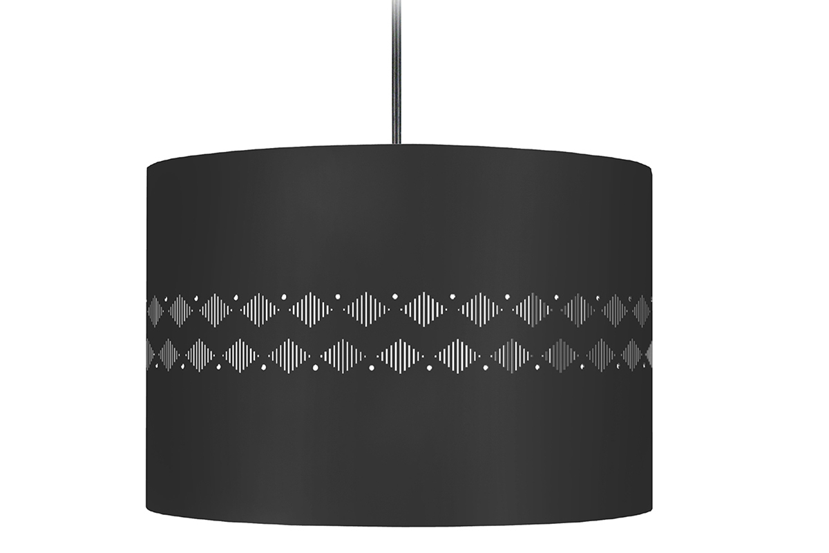 L�mpara de techo dise�o negra SMART