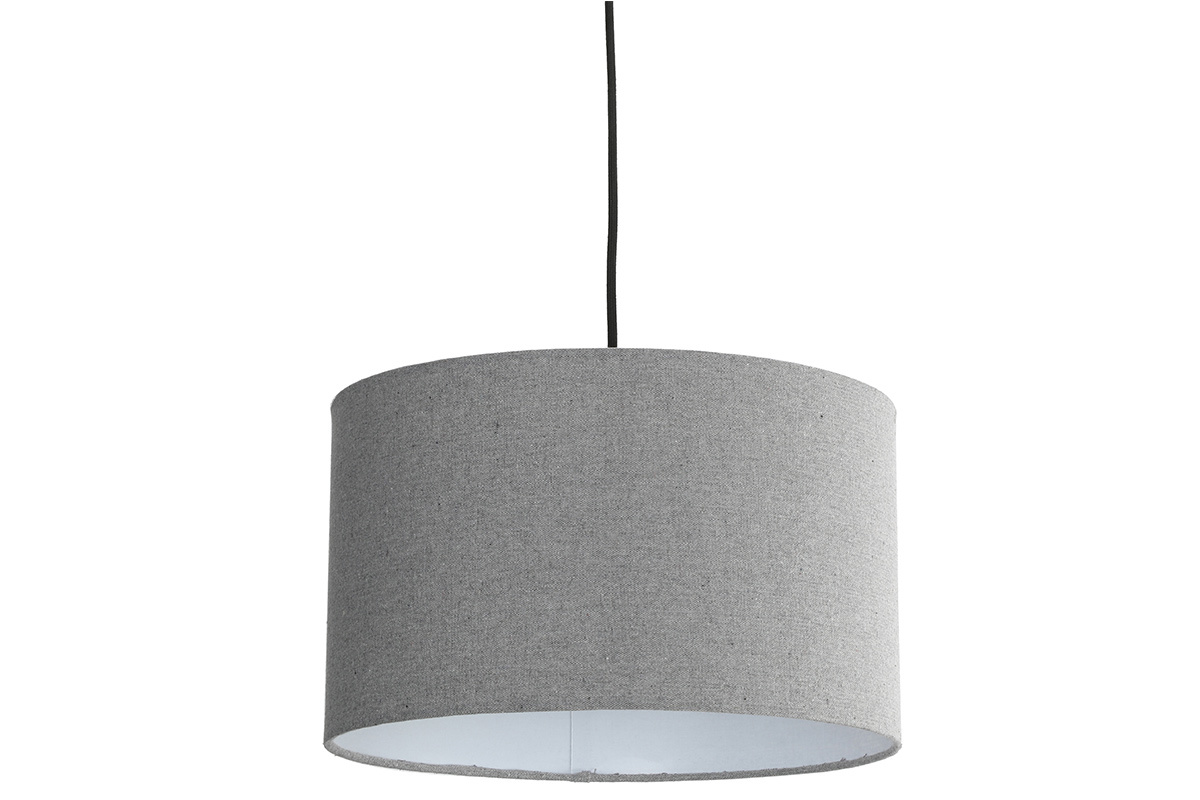 Lmpara de techo en yute gris D35 cm NIL