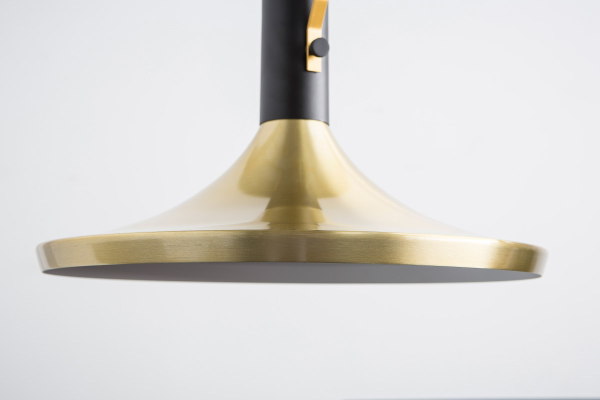 Lmpara de techo metal dorado D36cm TUBAE