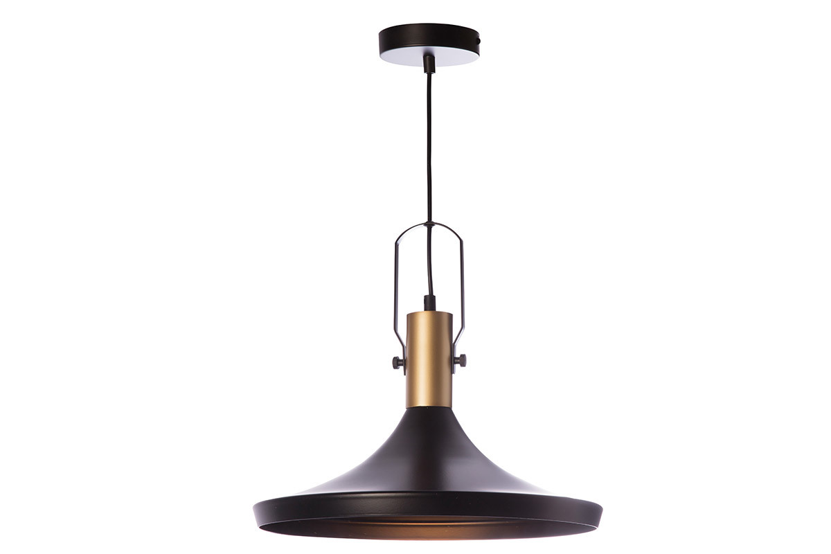 Lmpara de techo metal negro D36cm TUBAE