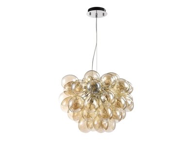 L&aacute;mpara de techo moderna en metal y cristal BALBO