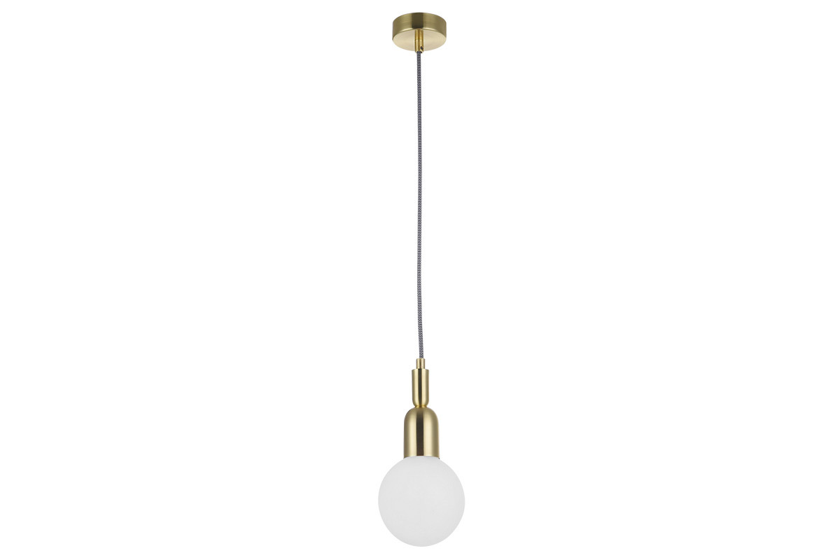 L�mpara de techo moderna lat�n y globo cristal BULB