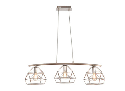 Lámpara de techo moderna metal beige 3 bombillas BALUNG - Lámpara de techo moderna metal beige 3 bombillas BALUNG