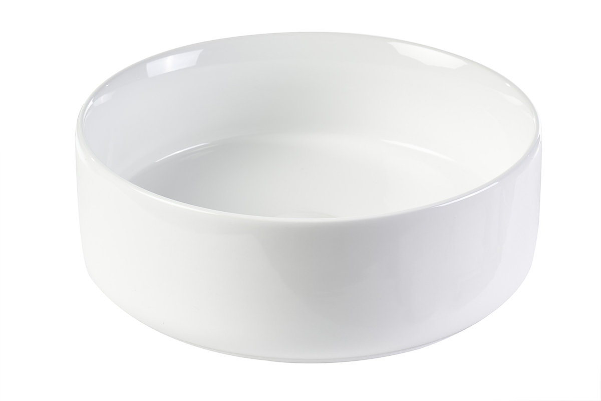 Lavabo redondo de cer�mica blanca D31 cm MARLI